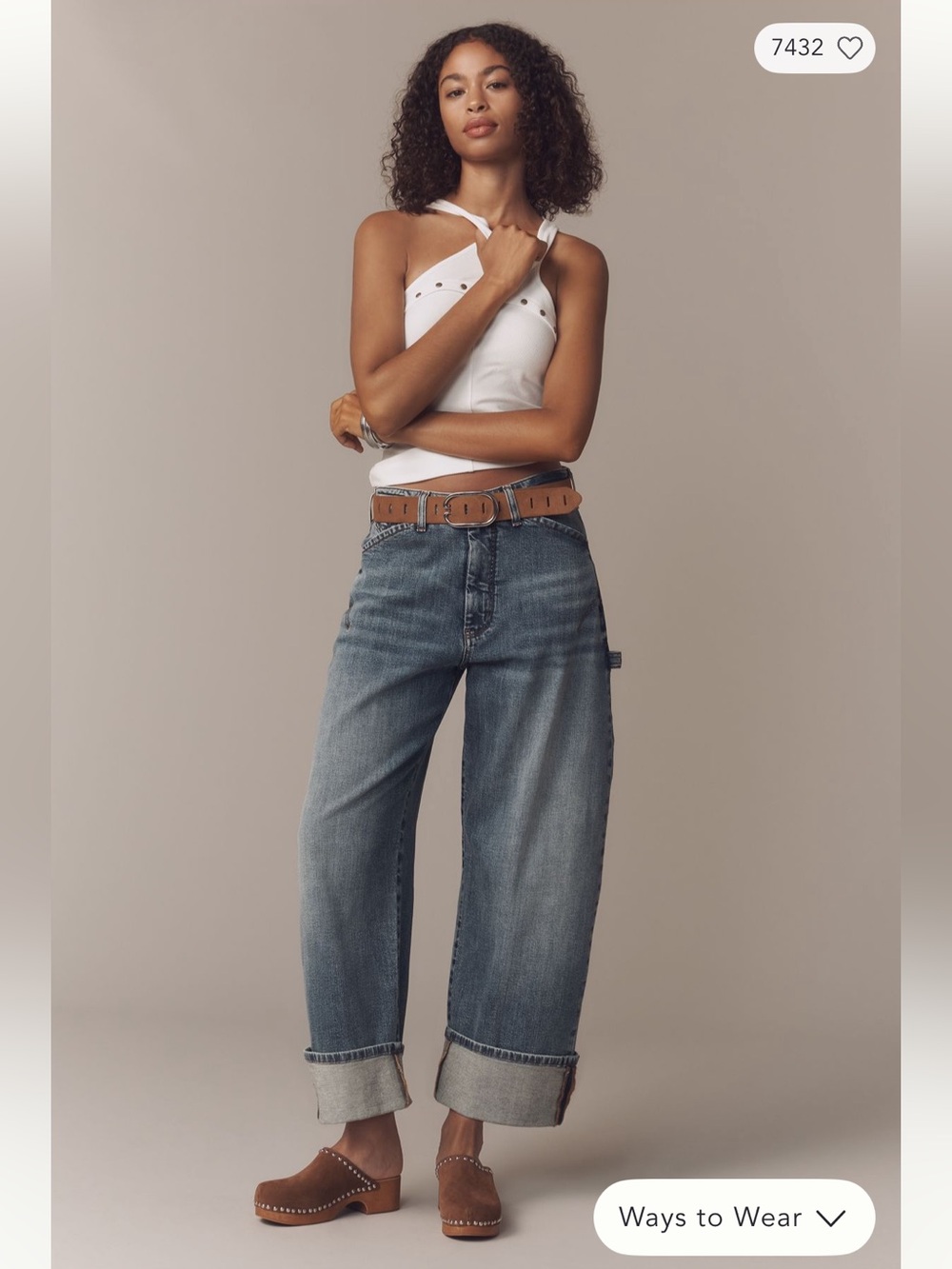 Anthropologie | Pilcro Relaxed Blue Washed Carpenter Jeans